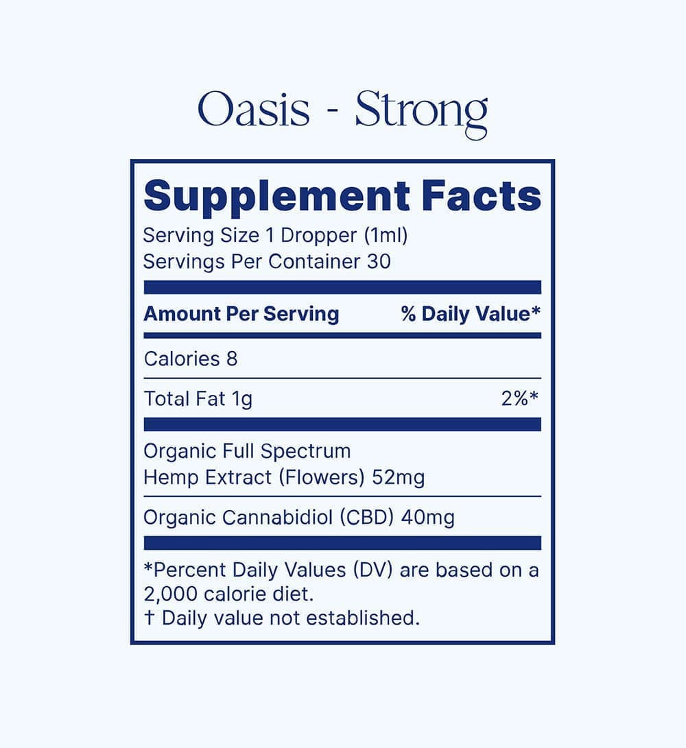 Oasis - Organic CBD Calm Drops