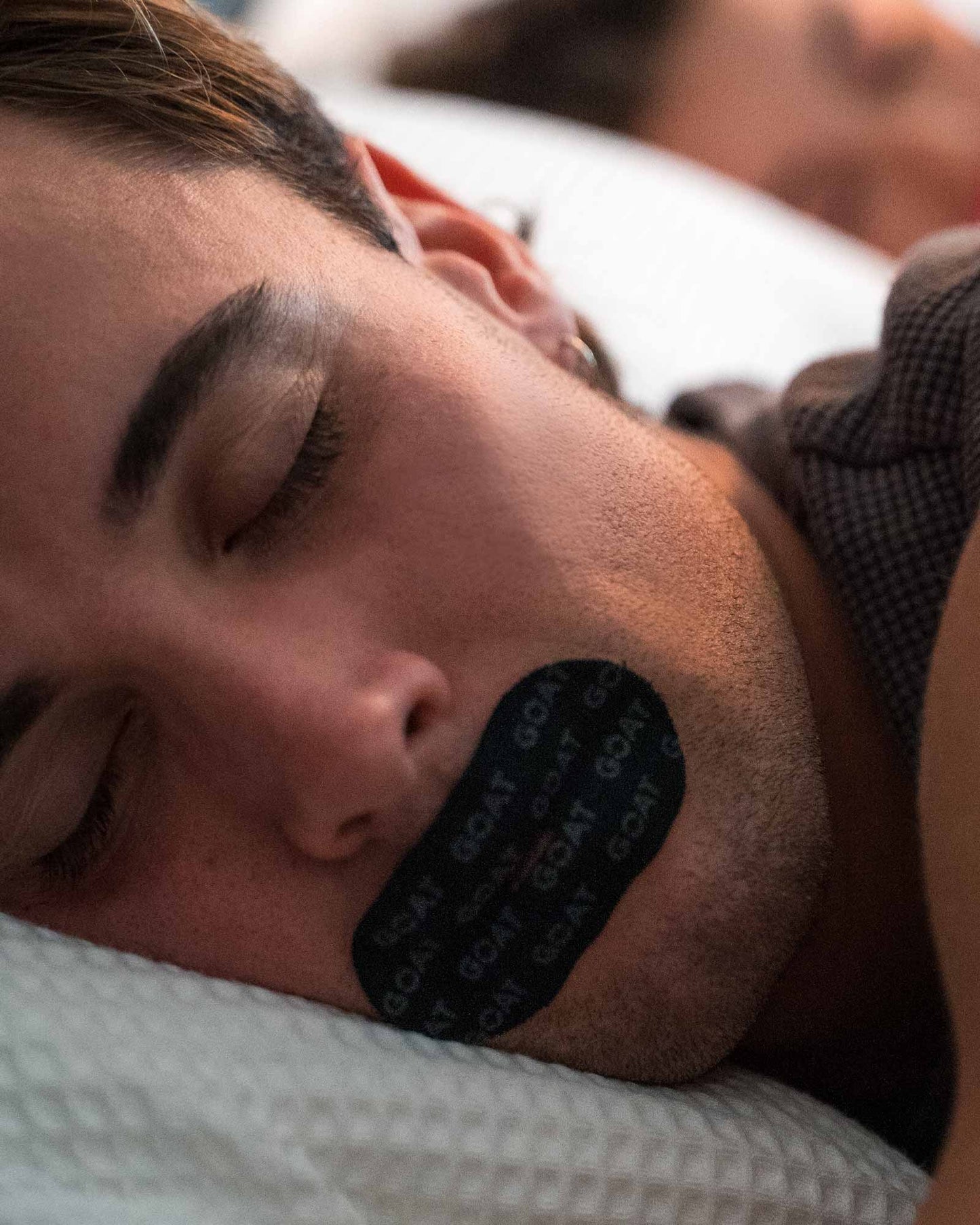 Mouth Tape W/ Slit - Black