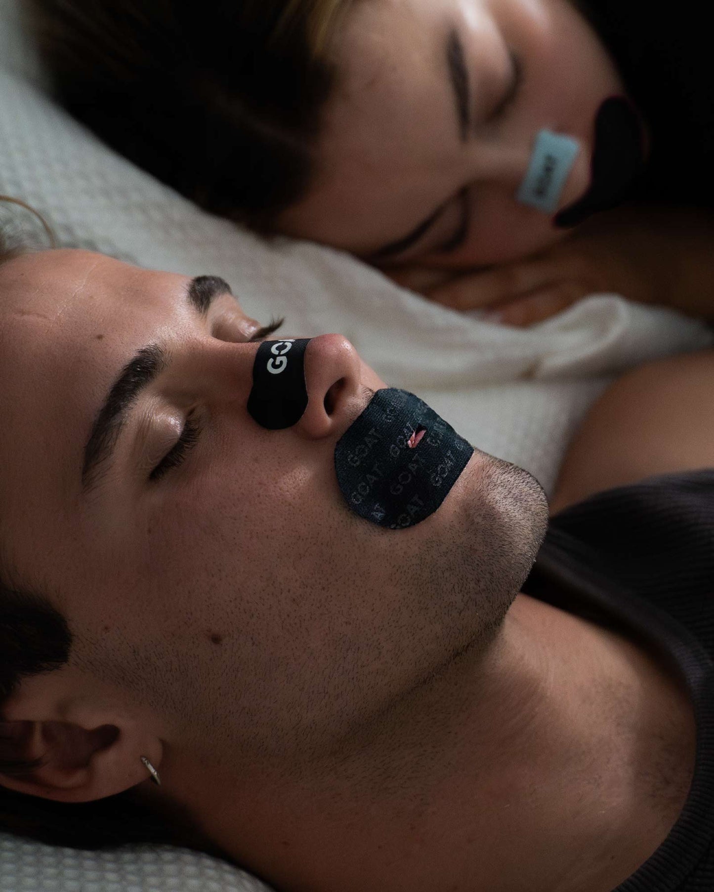 Mouth Tape W/ Slit - Black