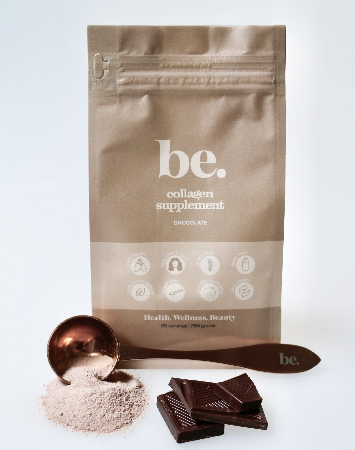 be. Chocolate Collagen Powder