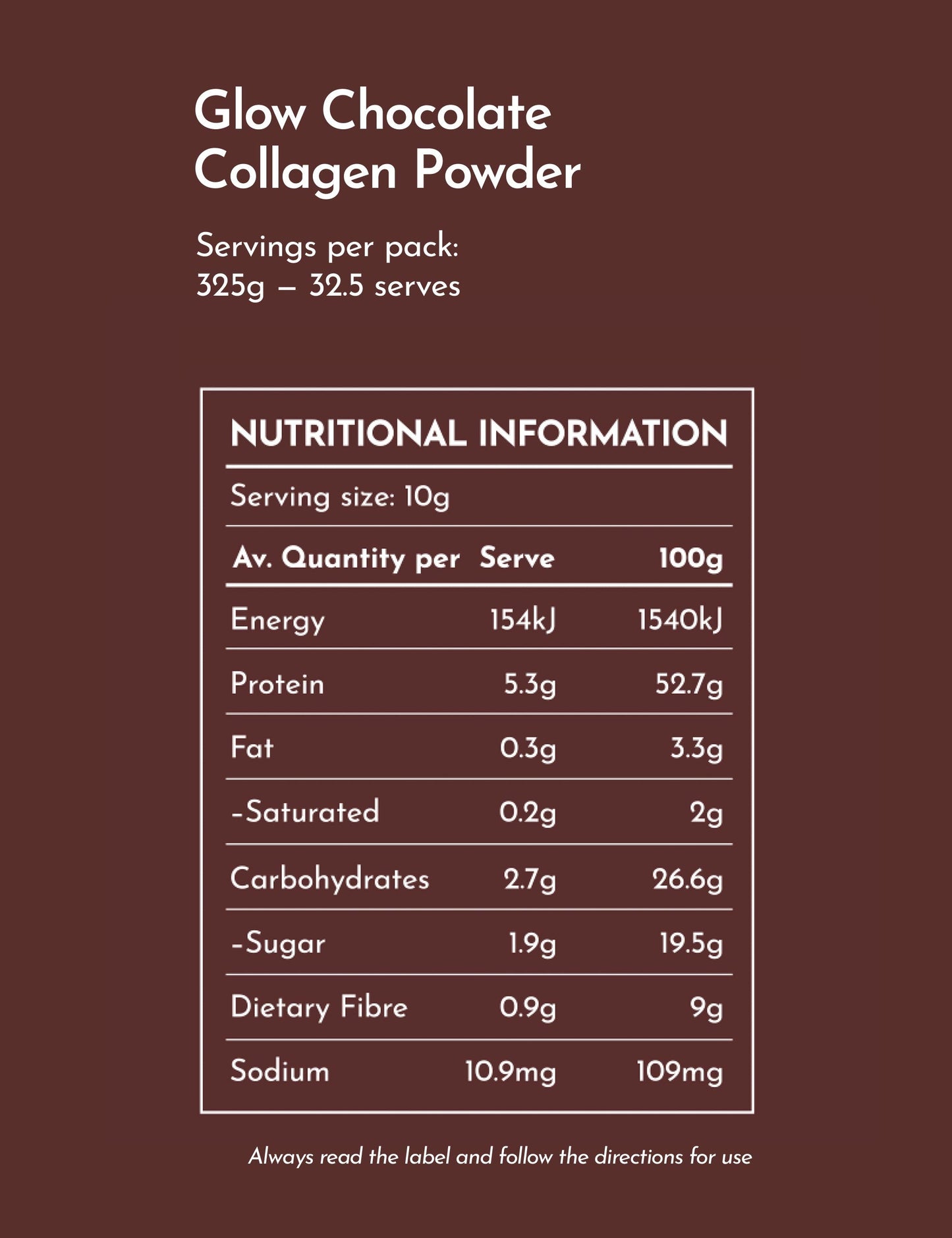 Swiish Glow Chocolate Collagen Powder