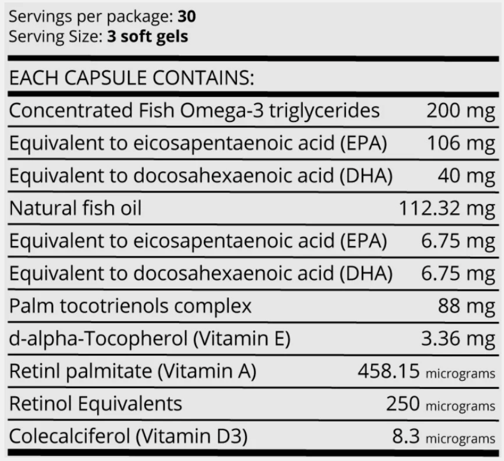 Sunset Omega 3s
