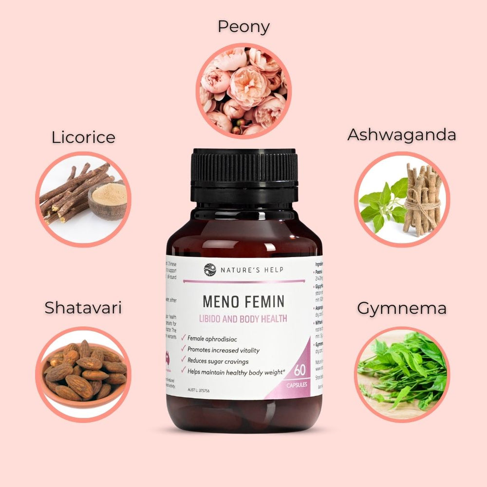 
                      
                        Meno Femin - Body Health and Libido Supplements
                      
                    