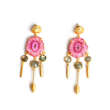  Pink Solar Quartz Earrings