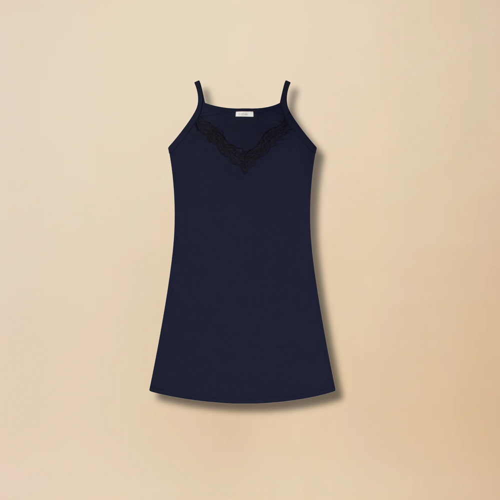 
                      
                        V Neck Nightie – Navy
                      
                    