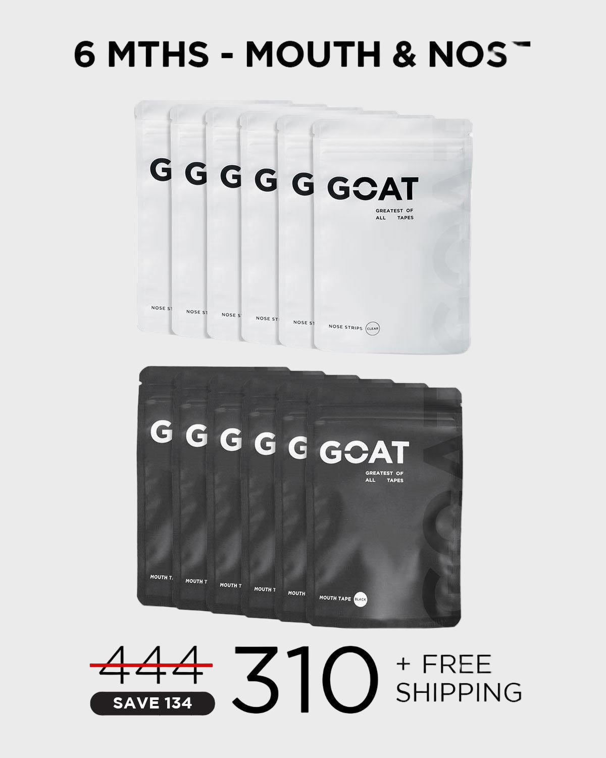 Mouth + Nose Tape - 6 Month Bundle