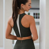 ATTUNE RACER BACK SHORT TOP KHAKI/COCONUT