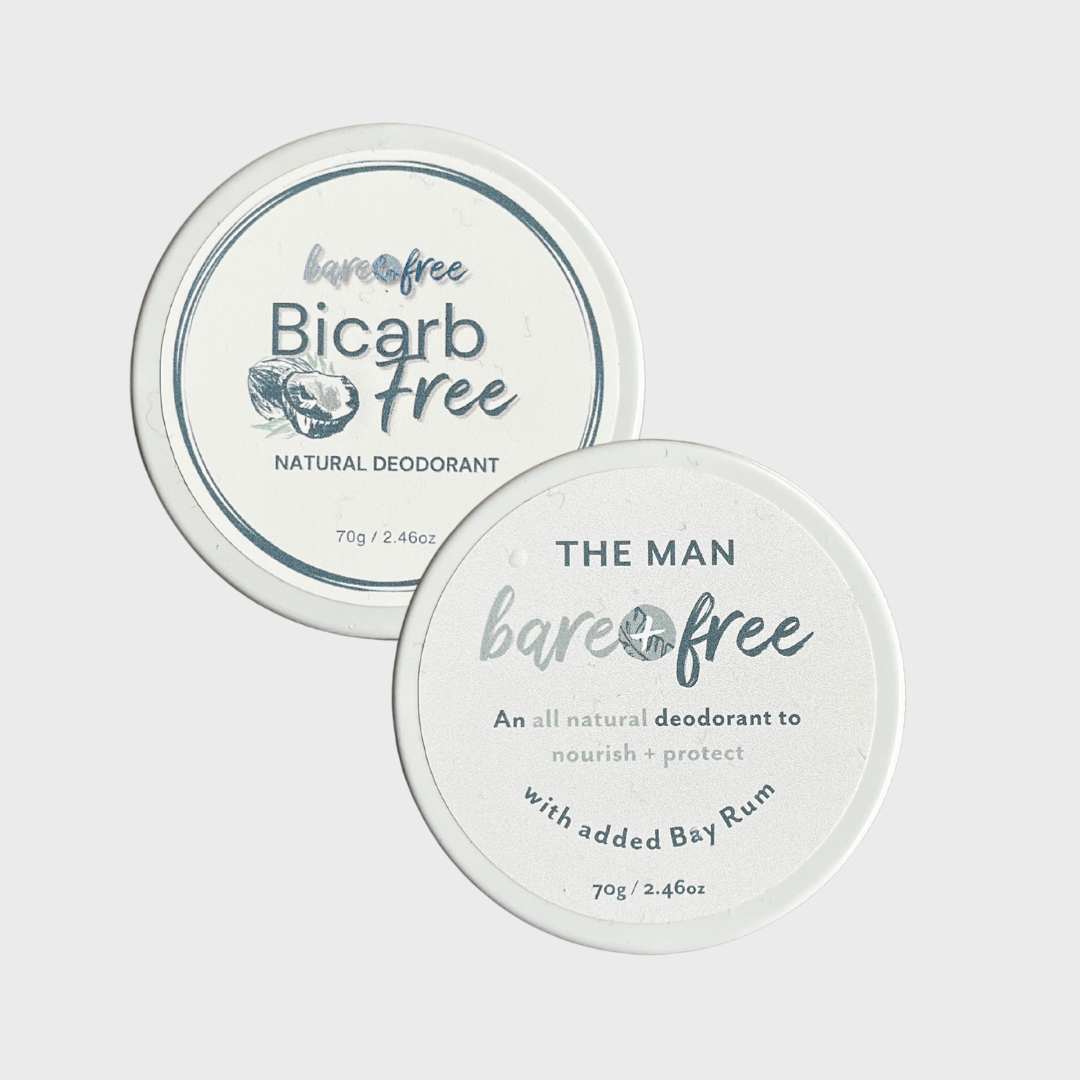 His & Hers - Bare and Free Friendly (Bicarb Free) & the Man All Natural Deodorant