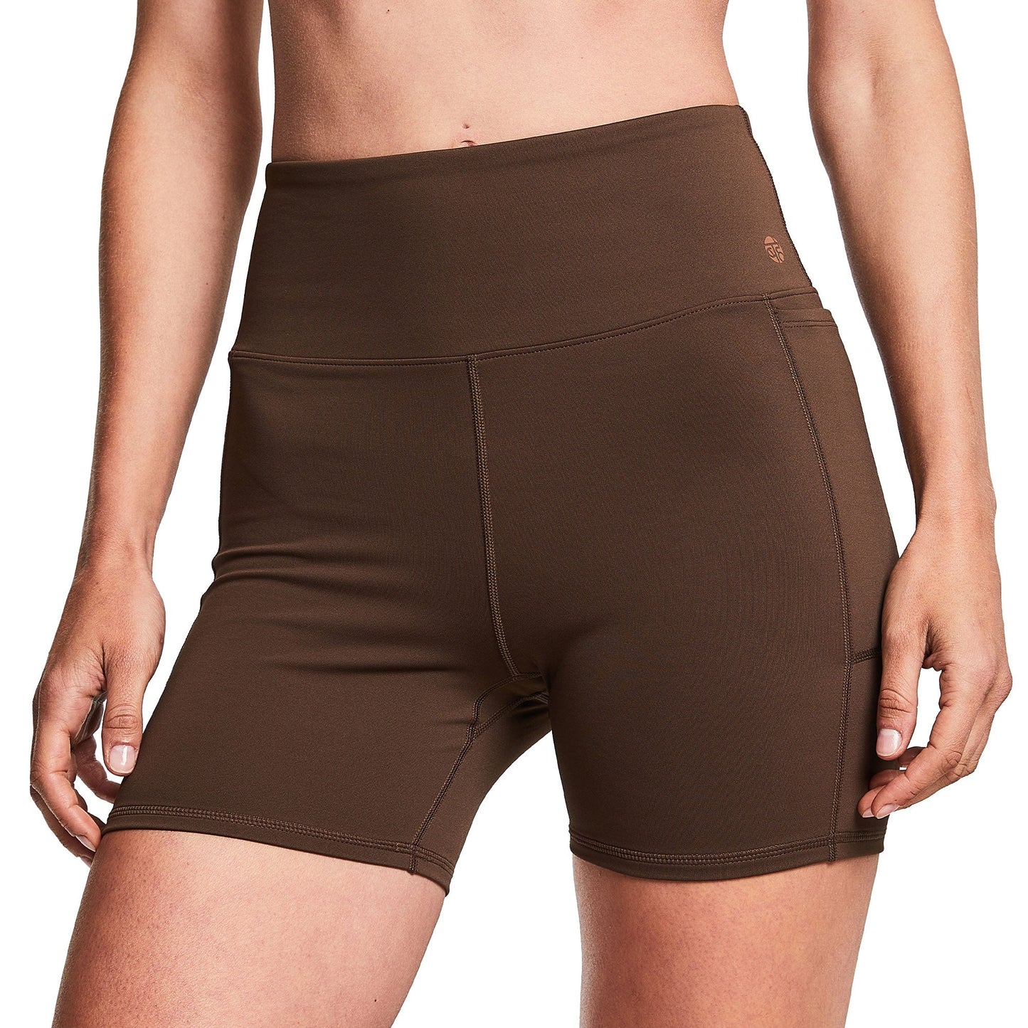 DINAMICA HIGH-RISE SHORTS 5" CINNAMON