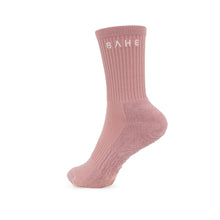  STUDIO GRIPPY CREW SOCKS MAUVE