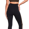 GODDESS HIGH-RISE FLARE LEGGING FULL LENGTH BLACK/CIN STRIPE