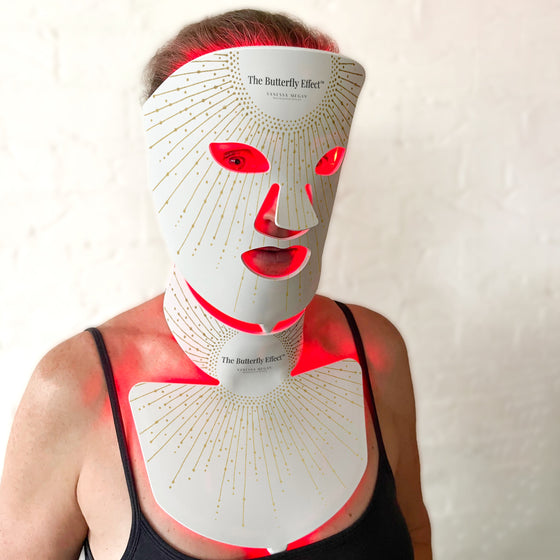 The Butterfly Effect | Medical-Grade Silicone LED Mask | Neck