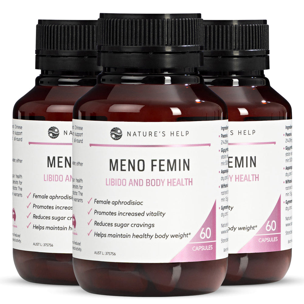 
                      
                        Meno Femin - Body Health and Libido Supplements
                      
                    