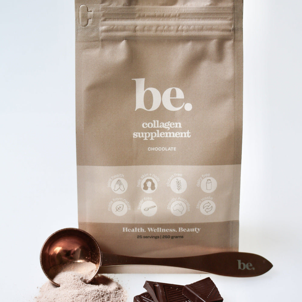 
                      
                        be. Chocolate Collagen Powder
                      
                    