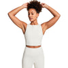 REFORMA HIGH NECK LONGLINE CROP COCONUT