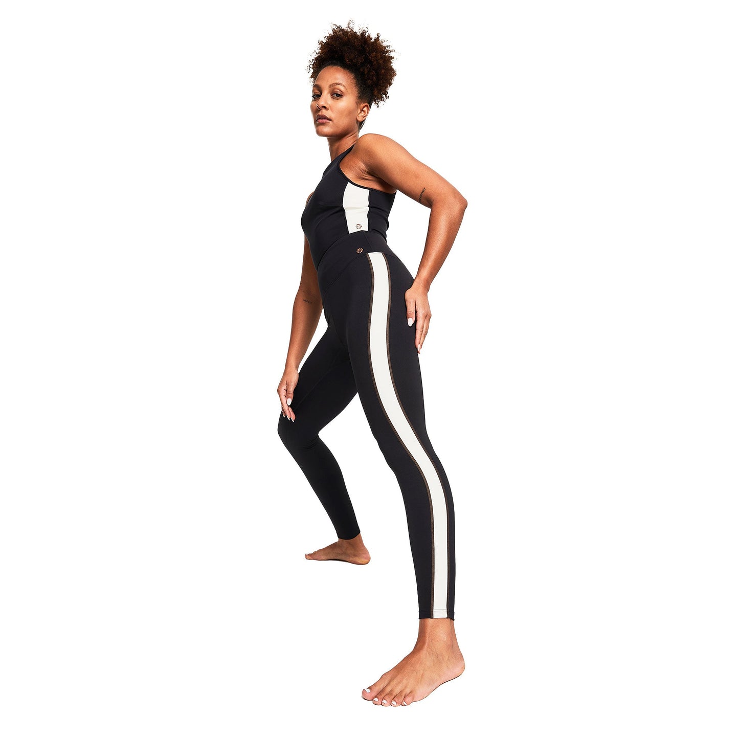 REFORMA SIDE STRIPE HIGH-RISE LEGGING FULL LENGTH BLACK