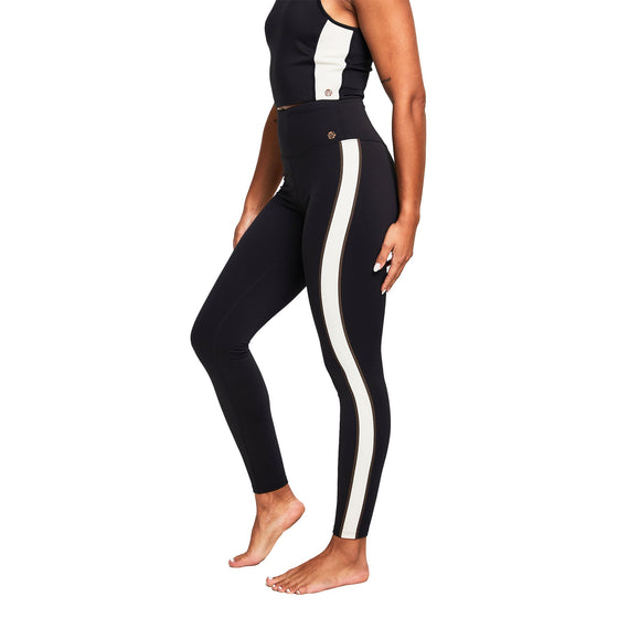 REFORMA SIDE STRIPE HIGH-RISE LEGGING FULL LENGTH BLACK