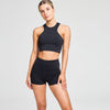 ATTUNE RACER BACK SHORT TOP BLACK/COCONUT