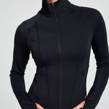  ATTUNE SEAMED ZIP THROUGH JACKET BLACK