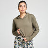 ZEPHYR SHORT BOXY HOODED TEE KHAKI