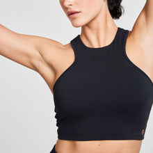  ATTUNE RACER BACK SHORT TOP BLACK/COCONUT