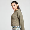 ZEPHYR SHORT BOXY HOODED TEE KHAKI