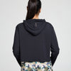 ZEPHYR SHORT BOXY HOODED TEE BLACK