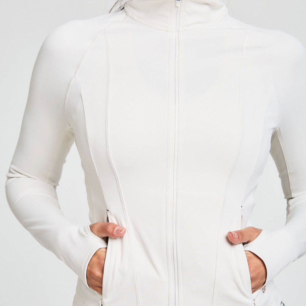 
                      
                        ATTUNE SEAMED ZIP THROUGH JACKET COCONUT
                      
                    