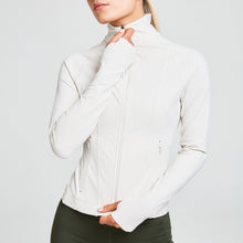  ATTUNE SEAMED ZIP THROUGH JACKET COCONUT