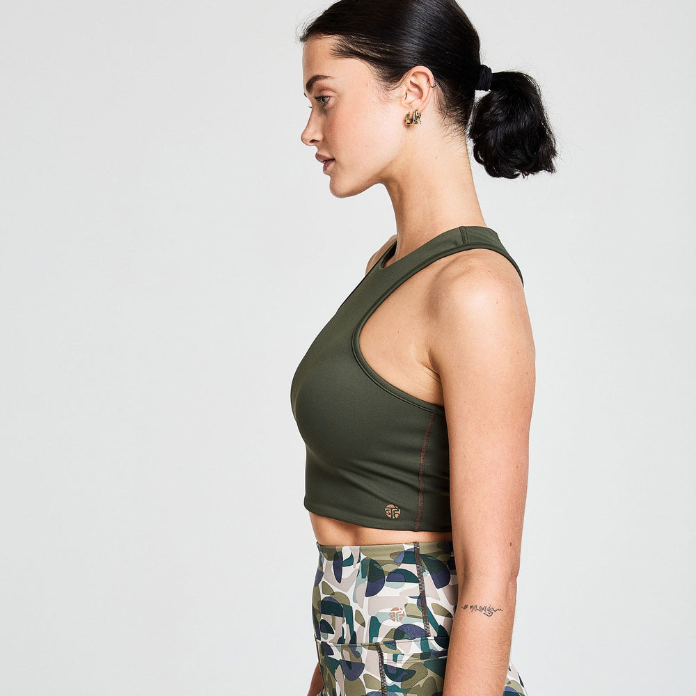 
                      
                        ATTUNE RACER BACK SHORT TOP KHAKI/COCONUT
                      
                    