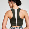 ATTUNE RACER BACK SHORT TOP KHAKI/COCONUT