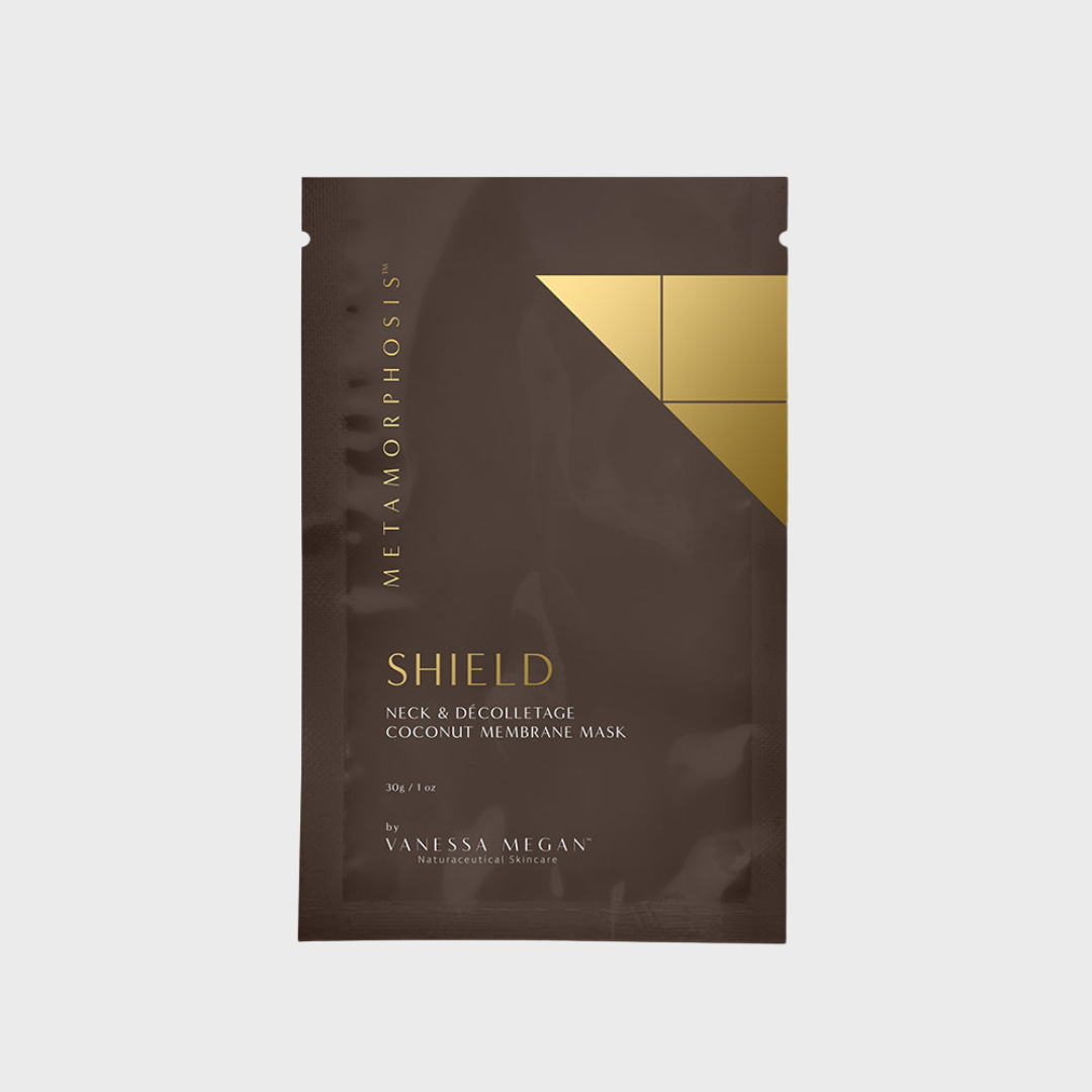 Metamorphosis | Shield | Neck & Décolletage Coconut Membrane Mask | 3-Pack