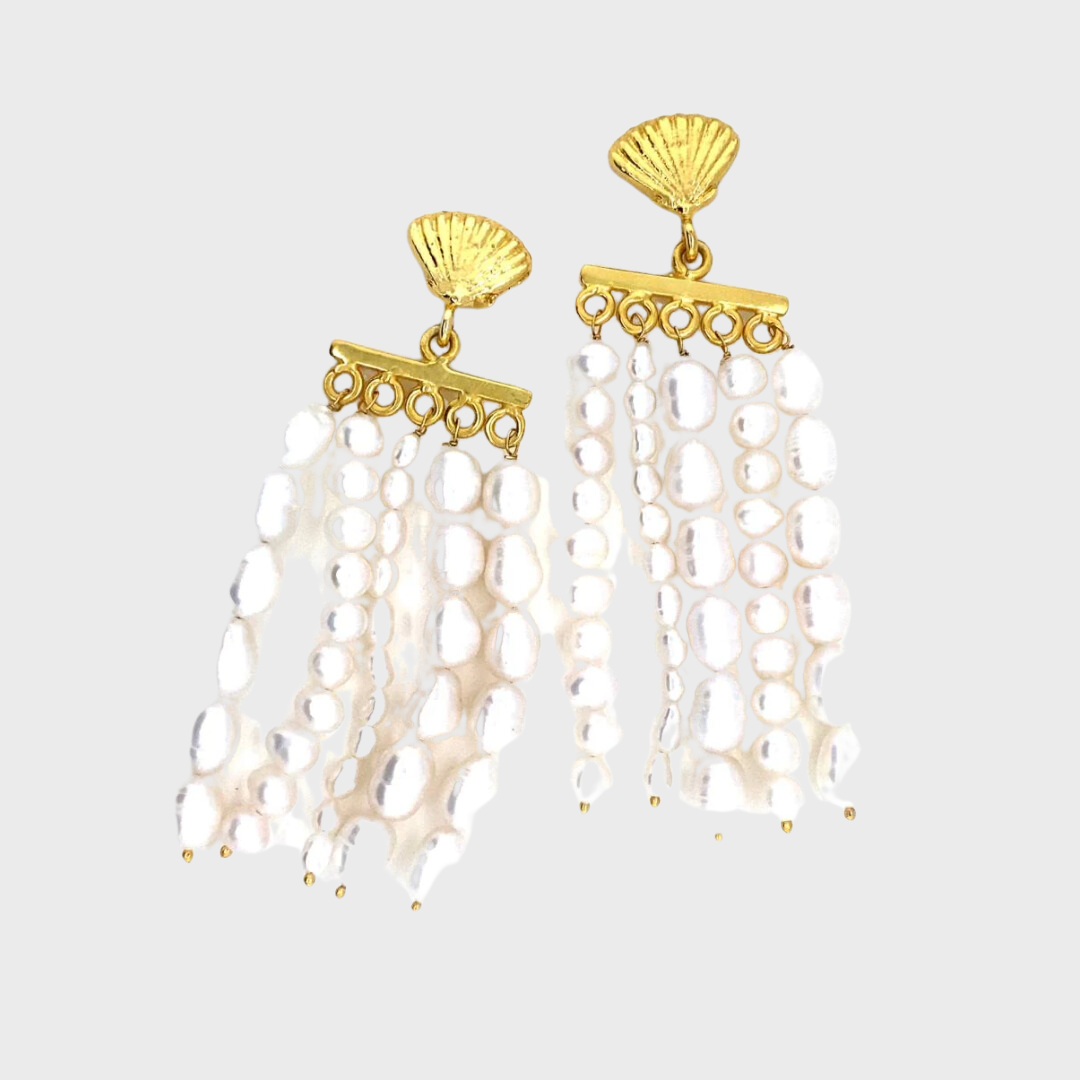 DEMETER Rice Pearl Earrings