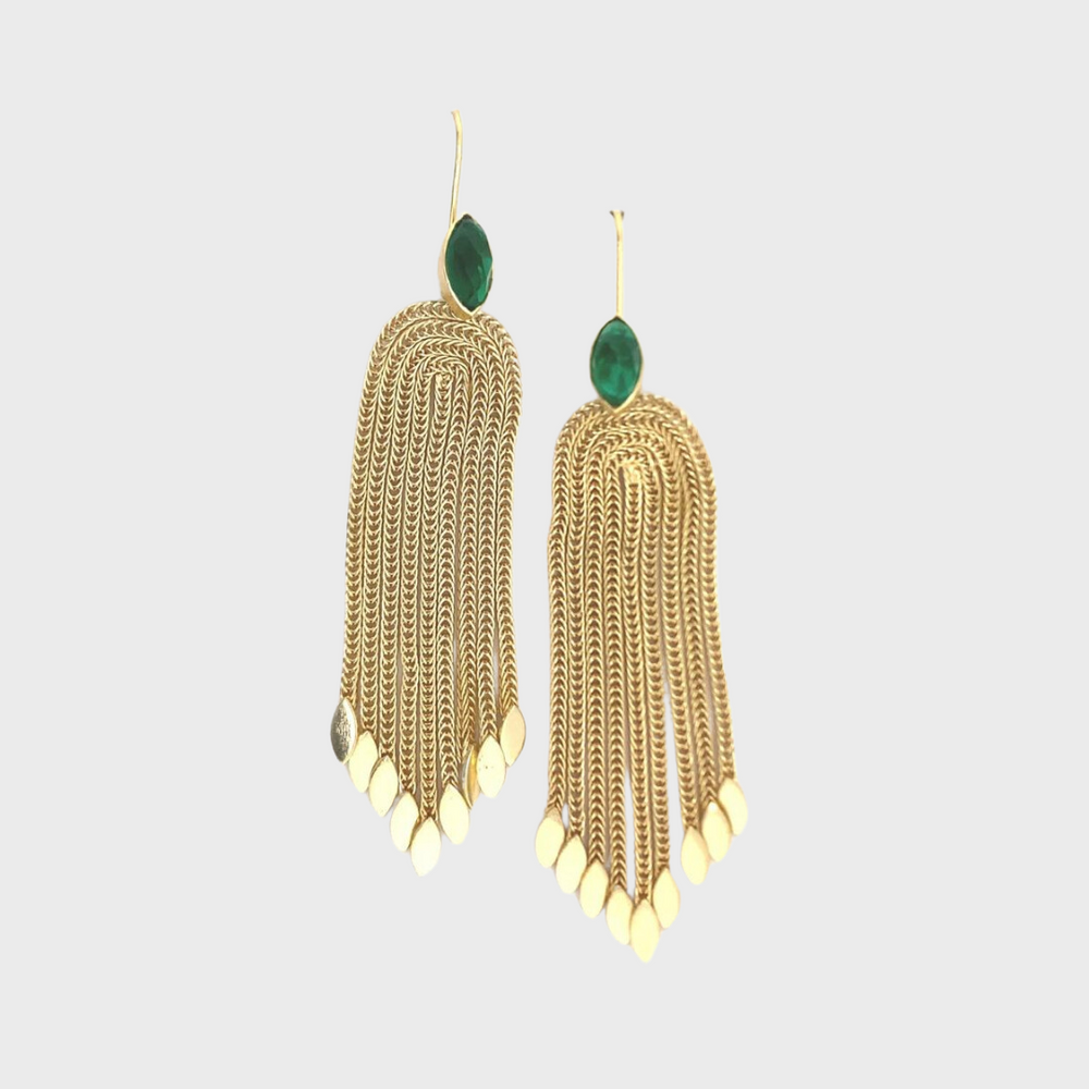 MAIA Green Hydro Quartz Earrings