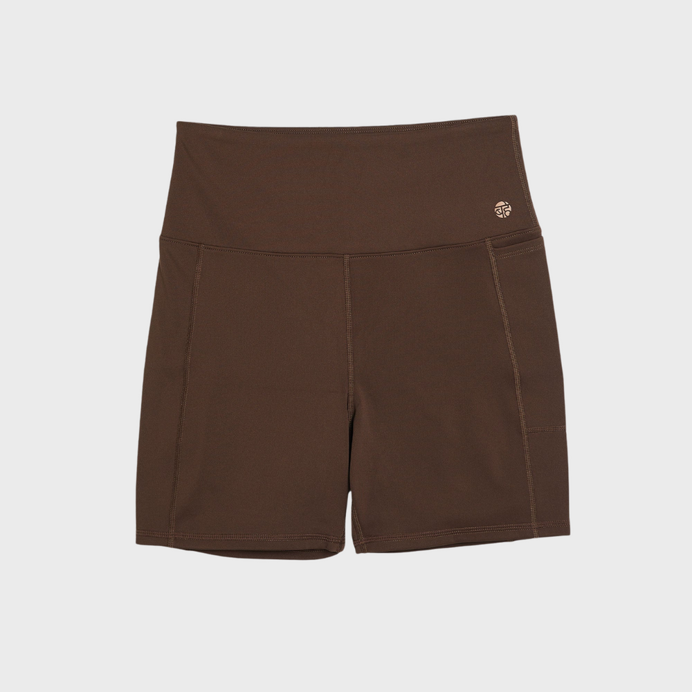 DINAMICA HIGH-RISE SHORTS 5" CINNAMON