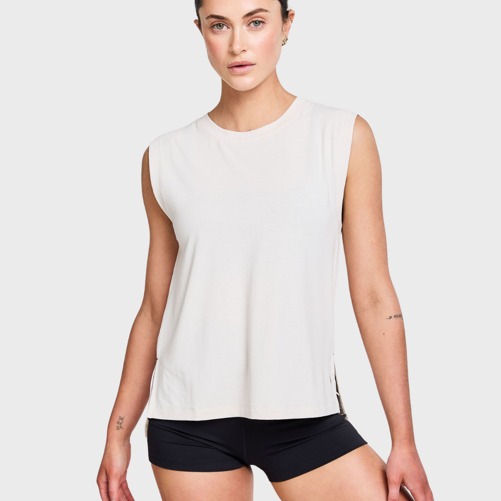 
                      
                        ZEPHYR CAP SLEEVE TANK COCONUT
                      
                    