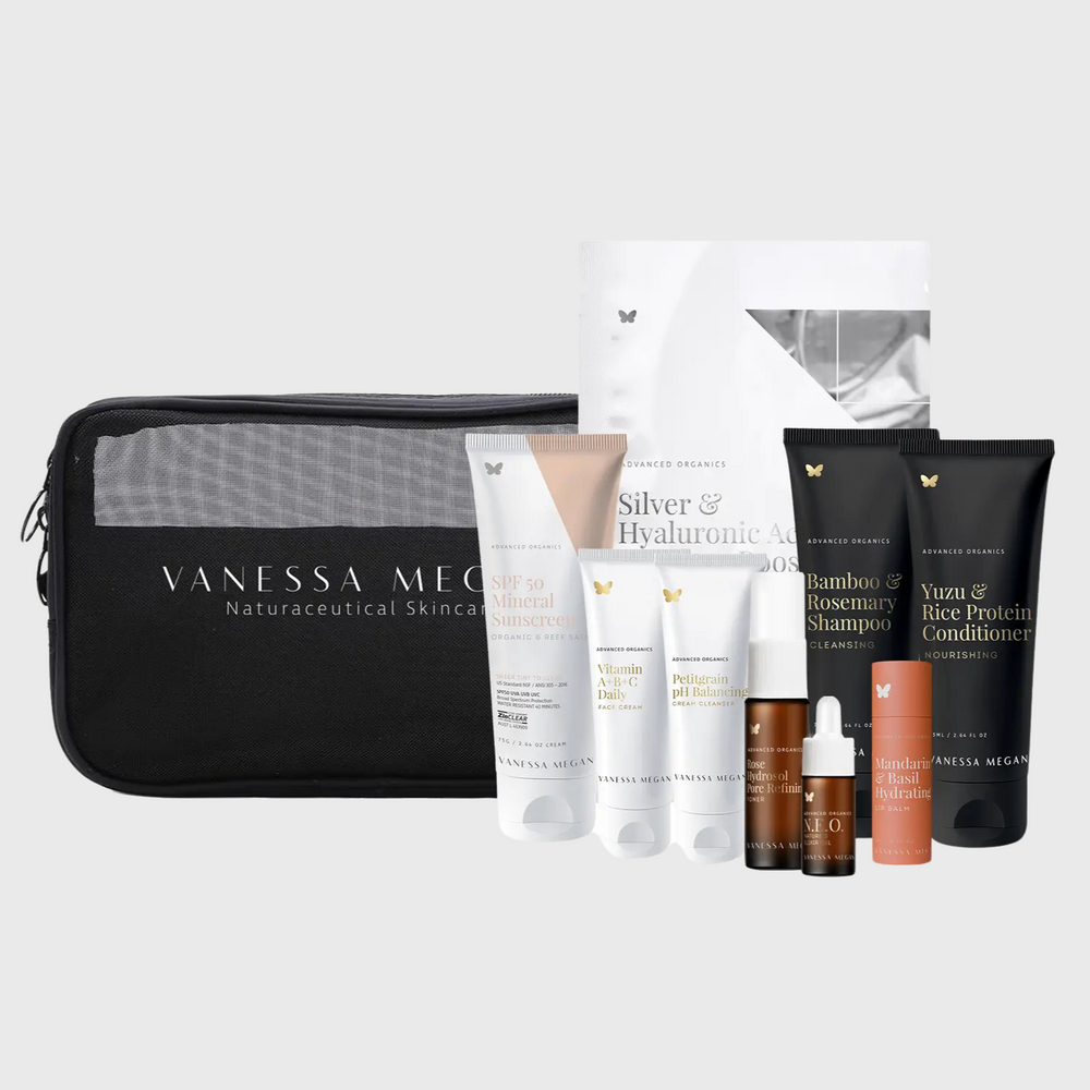 Travel Essentials Kit for Skin, Hair & Sun