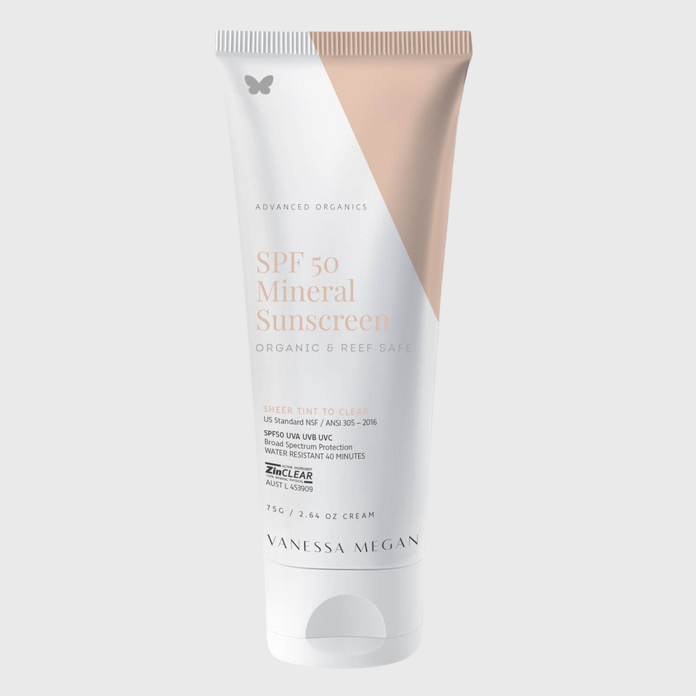 SPF 50 Mineral Sunscreen Organic & Reef Safe