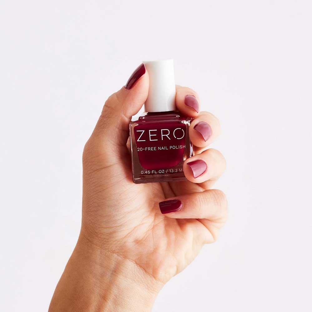 100% Pure ZERO Nail Polish Crims-on With the Show Nail Polish