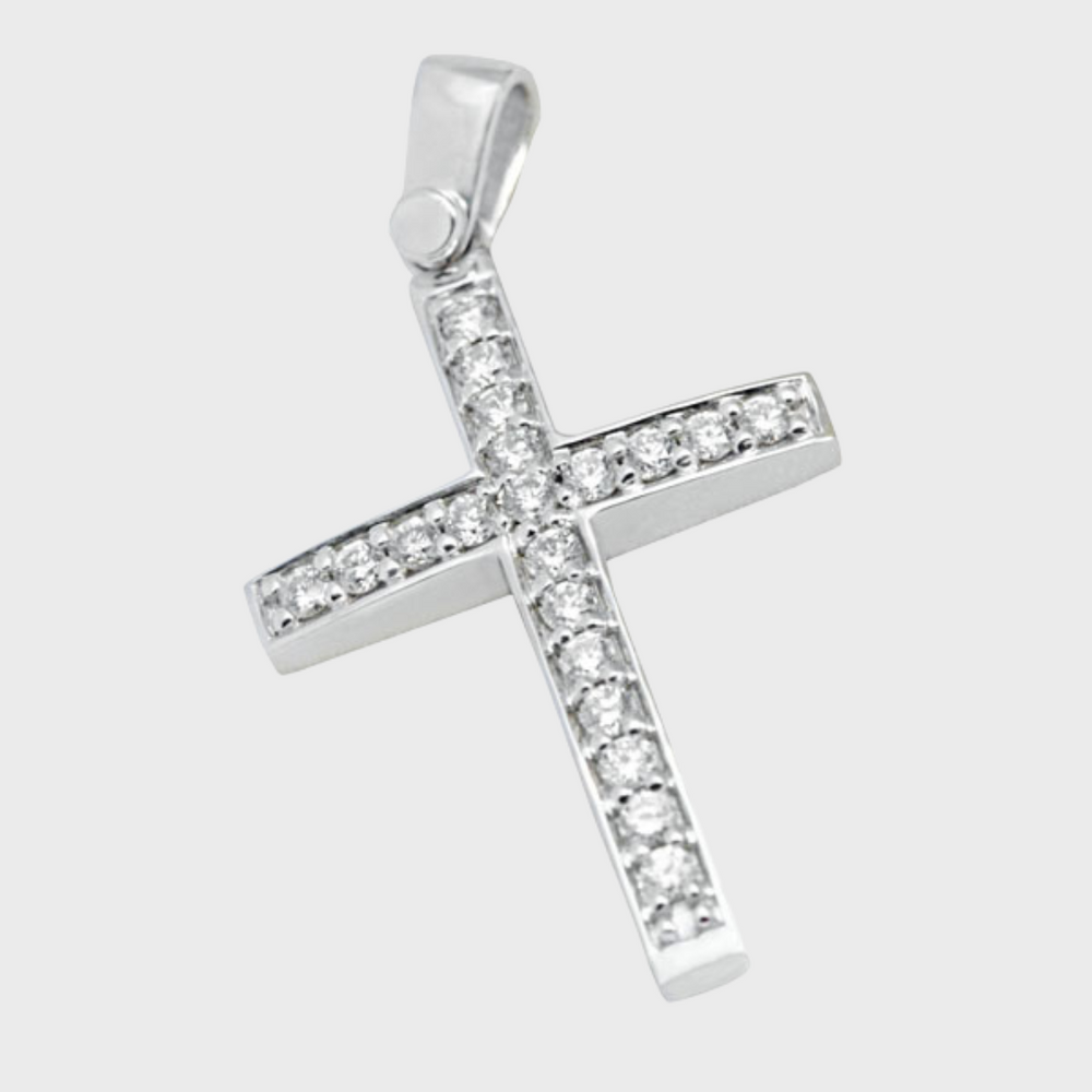 Cross Pendant Diamond Necklace