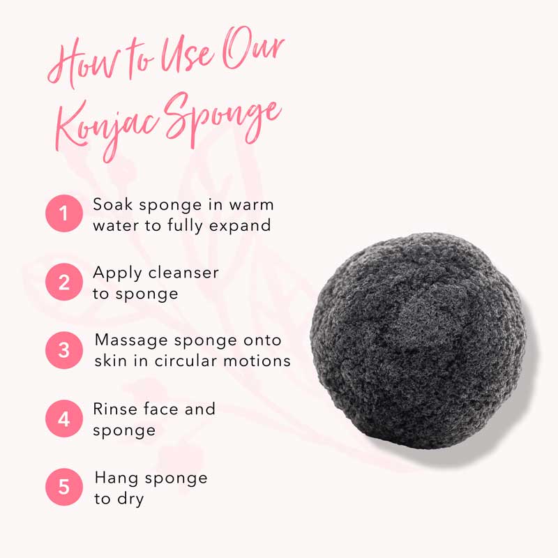 Charcoal Konjac Sponge