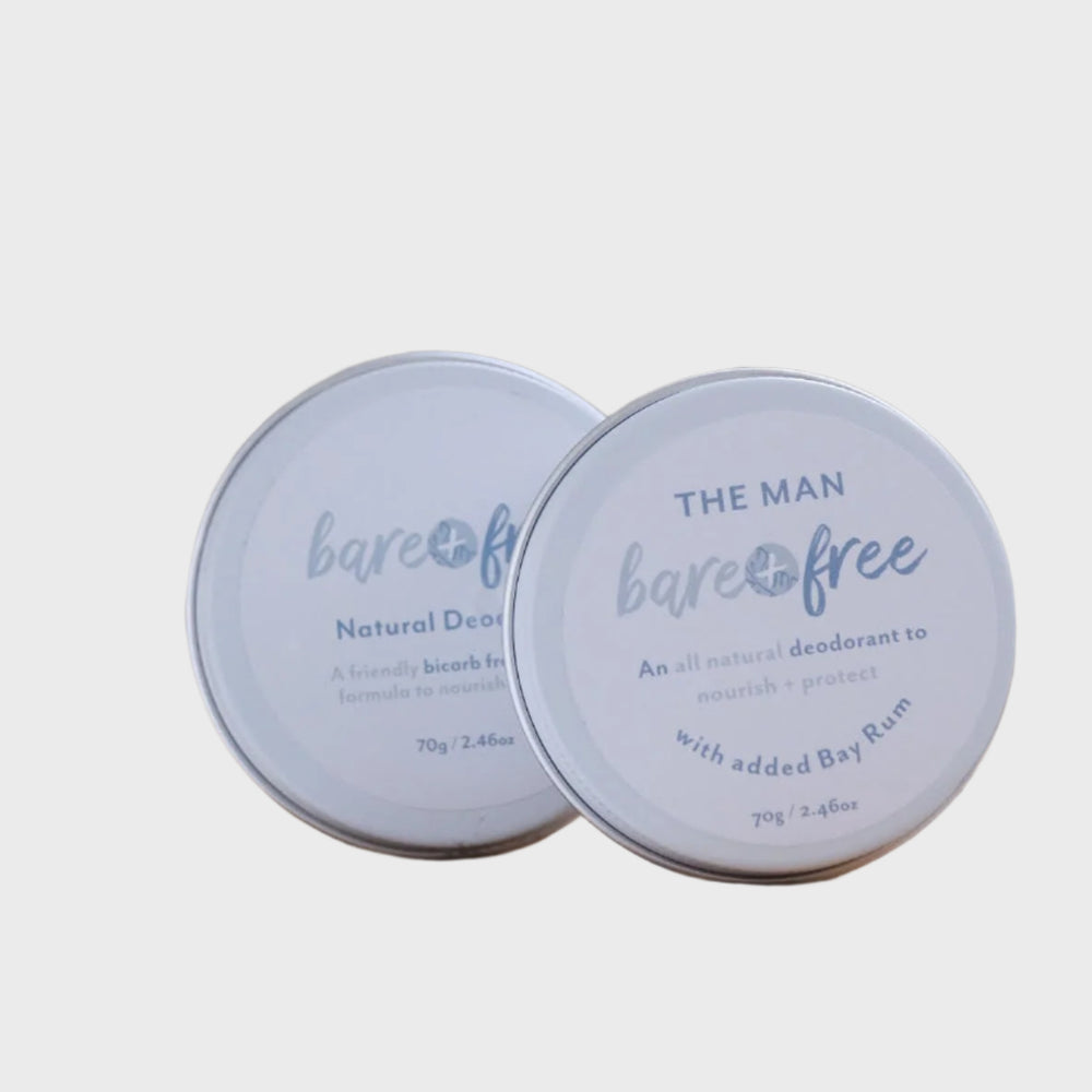 
                      
                        His & Hers - Bare and Free Friendly (Bicarb Free) & the Man All Natural Deodorant
                      
                    